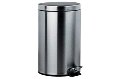 HOME 12 Litre Pedal Kitchen Bin - Silver.